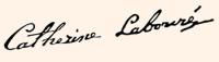 Catherine Laboure signature